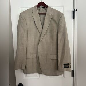 Jos. A. Bank Beige Blazer with Button Detail